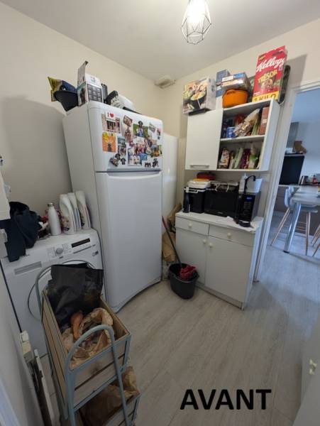 Avant / Après d'un cellier sur mesure réalisé par Aquiréno à Langon