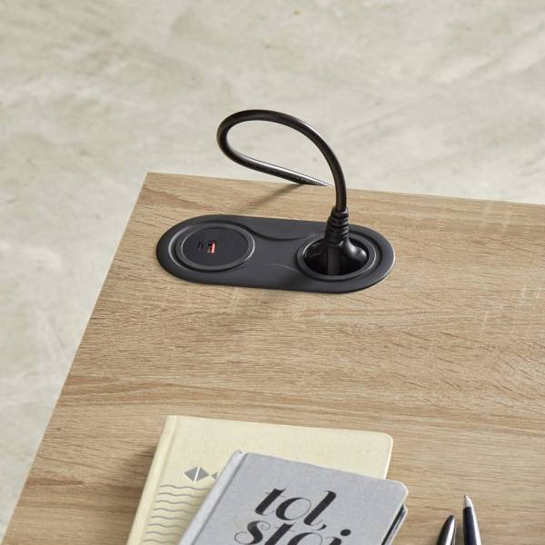 Double bloc prise à encatrer dans plan de travail avec port USB-C pour cuisine près de Bordeaux en Gironde